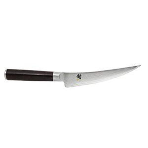 shun cutlery classic boning & fillet knife 6”, easily glides through meat and fish, authentic, handcrafted japanese boning, fillet and trimming knife