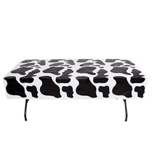 rhode island novelty 54 inch x 72 inch cow pnt plastic tablecloth one per order