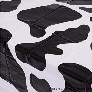 Rhode Island Novelty 54 Inch x 72 Inch Cow PNT Plastic Tablecloth One Per Order