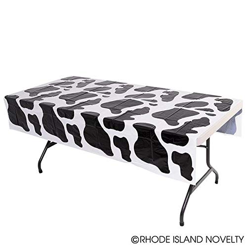 Rhode Island Novelty 54 Inch x 72 Inch Cow PNT Plastic Tablecloth One Per Order