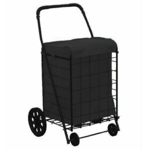 primetrendz tm folding shopping cart liner insert with cover in black (liner only).