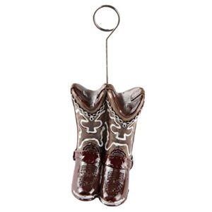 Cowboy Boots Photo/Balloon Holder Party Accessory (1 count)