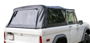 rampage complete soft top | vinyl, white with tinted windows, includes frame & hardware | 98402 | fits 1966 – 1977 ford bronco