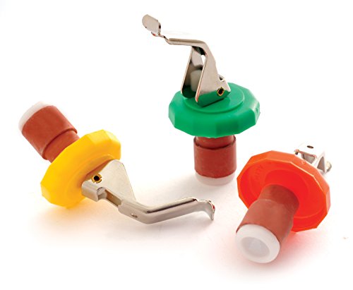 Norpro 288 Bottle Stopper, 3 Piece, Multicolored