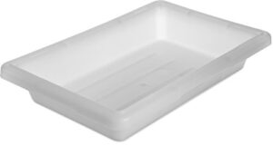 cfs 1063002 polyethylene food box storage container, white, 1 count
