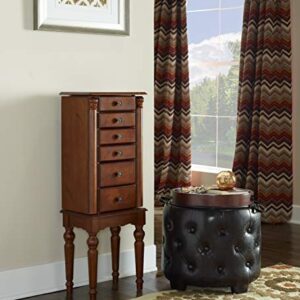 Powell Lightly Distressed "Deep Cherry" Jewelry Armoire