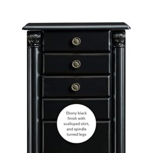 Powell Ebony Jewelry Armoire