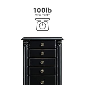 Powell Ebony Jewelry Armoire