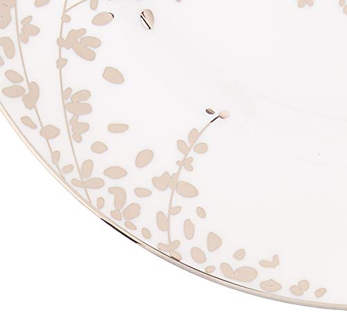 Kate Spade Gardner Street Platinum Dinner Plate, 1.50 LB, Metallic