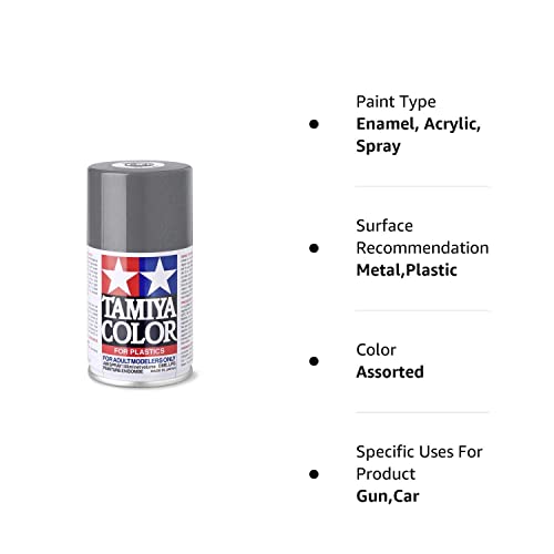 Tamiya America, Inc Spray Lacquer TS-42 Lt Gun Metal, TAM85042