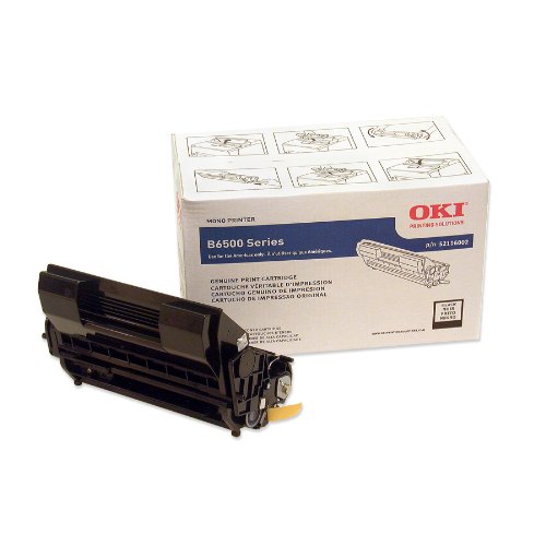 Okidata B6500 High Yield Toner Cartridge (18,000 Yield), 52116002,Black,One Size