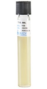 tryptic soy broth (tsb), a general growth medium, 9 milliliter fill, 16x100mm tube, order by the package of 20, by hardy diagnostics