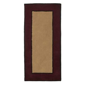 minuteman international contemporary ii berry wool hearth rug, rectangular