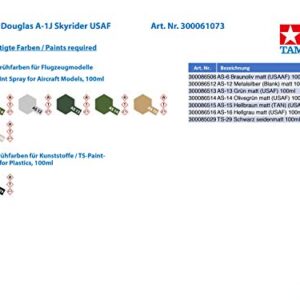 Tamiya 61073 1/48 Douglas A-1J Skyraider USAF Plastic Model Airplane Kit