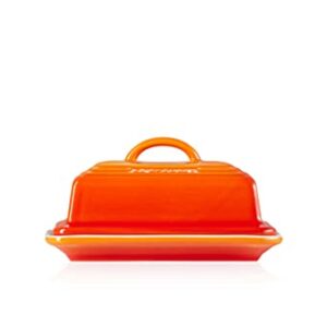 Le Creuset Stoneware European Butter Dish, Flame