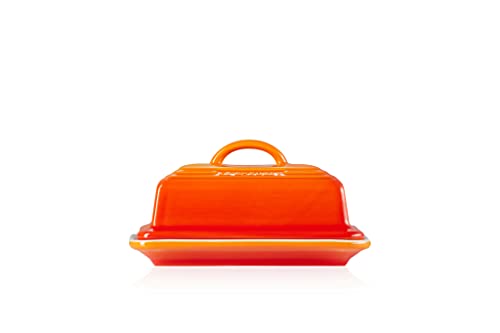 Le Creuset Stoneware European Butter Dish, Flame