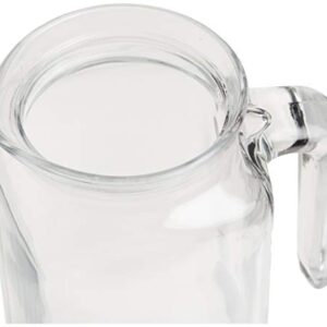 Bormioli Rocco Glass Frigoverre Jug With Airtight Lid (1 Liter): Clear Pitcher With Hermetic Sealing, Easy Pour Spout & Handle – For Water, Juice, Iced Coffee & Iced Tea