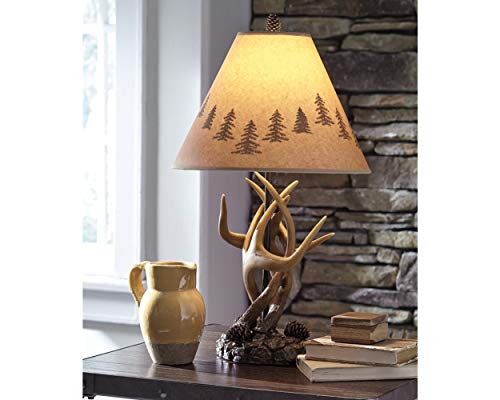 Signature Design by Ashley Derek Rustic Cabin Antler Lamp Set, 2 Count, Brown