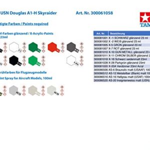 Tamiya Models Douglas A-1H Skyraider Model Kit