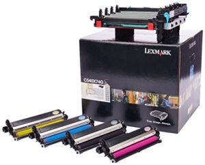 lexmark c540x74g black & color imaging kit