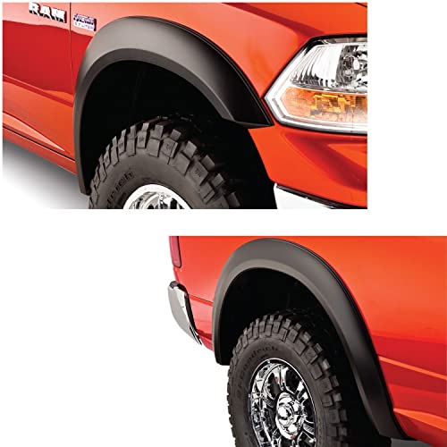 Bushwacker Extend-A-Fender Extended Front & Rear Fender Flares | 4-Piece Set, Black, Smooth Finish | 50914-02 | Fits 2009-2018 Dodge Ram 1500; 2019-2022 Ram 1500 Classic (Excludes R/T & Rebel)