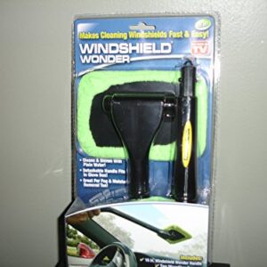 Telebrands Windshield Wonder Microfiber Long Handled Cleaning Tool