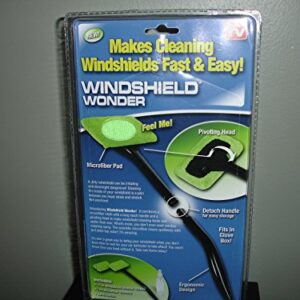 Telebrands Windshield Wonder Microfiber Long Handled Cleaning Tool