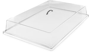 cfs sc2507 acrylic pastry tray cover, 24.37″ length x 16.62″ width x 4″ height, clear