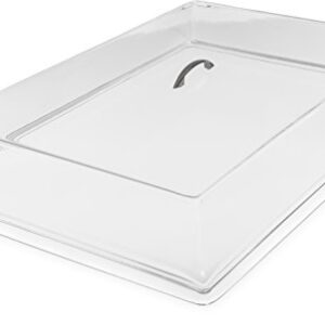 CFS SC2507 Acrylic Pastry Tray Cover, 24.37" Length x 16.62" Width x 4" Height, Clear