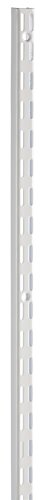 Rubbermaid Twin Track Upright Wall Shelving System, 47.5-Inch, White, Support for use with Kitchen/Laundry and Closet Organization/Storage