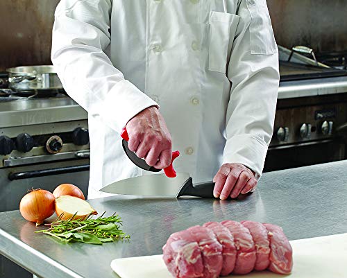 Chef Master 90015 Knife Sharpener | Carbide Tipped Knife Sharpener | Reversible Blades | Handheld Knife Sharpener | Safe & Ergonomic Handle | 1 Pack