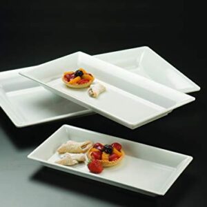 American Metalcraft MEL19 Endurance Melamine Rectangular Platter, 14.25" x 7.5", White