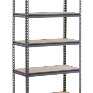 Edsal UR2436 Industrial Gray Heavy Duty Steel Boltless Shelving Storage Rack, 1800 Capacity, 36" Width x 72" Height x 24" Depth