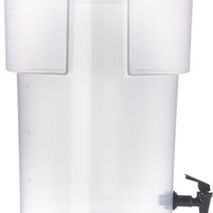 CFS Plastic Round Beverage Dispenser, 5 Gallons, Translucent