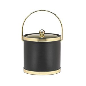 kraftware black with polished brass