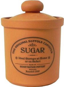 airtight sugar canister, made in england, the original suffolk collection by henry watson.