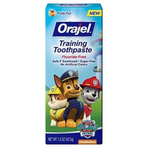 orajel toddler training toothpaste tooty fruity flavor 1.50 oz