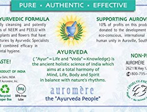 Auromere Ayurvedic Herbal Toothpaste, Fresh Mint - Vegan, Natural, Non GMO, Flouride Free, Gluten Free, with Neem & Peelu (4.16 oz), 5 Pack