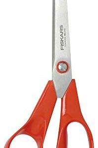 Fiskars 6411501985019 Left-Handed General Purpose, Scissors Length: 21 cm, Quality Steel/Synthetic Material, Classic, one, Red