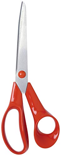 Fiskars 6411501985019 Left-Handed General Purpose, Scissors Length: 21 cm, Quality Steel/Synthetic Material, Classic, one, Red