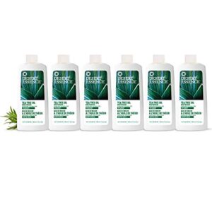 desert essence tea tree oil mouthwash – 16 fl ounce – pack of 6 – natural refreshing – spearmint flavor – helps reduce plaque buildup – refreshes mouth & gums – vitamin c – oral care – no parabens