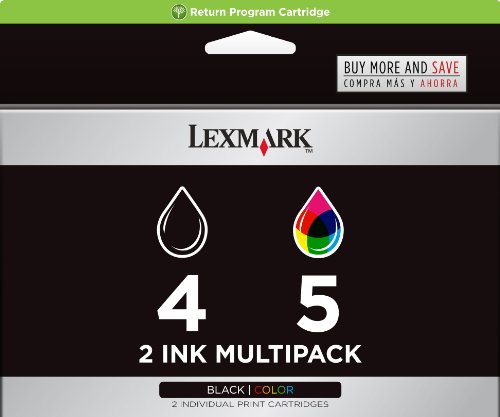 Lexmark #4 & #5 Black/Color Combo Pack