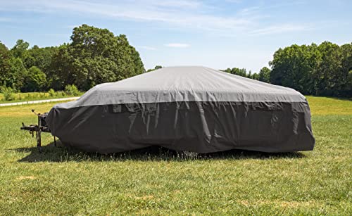 Camco ULTRAGuard RV Cover | Fits Pop-Up Campers 10 to 12-feet | Extremely Durable Design that Protects Against the Elements | (45762)