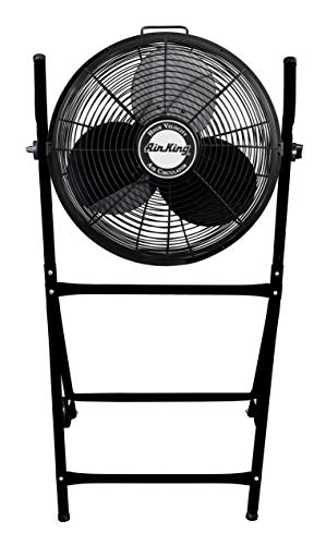 Air King 9219 18-Inch Industrial Grade High Velocity Roll-About Stand with Fan,Black