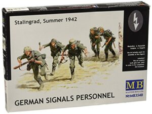 master box german signals personnel stalingrad summer 1942 (5) figure model building kits (1:35 scale)