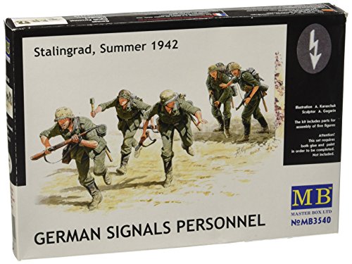 Master Box German Signals Personnel Stalingrad Summer 1942 (5) Figure Model Building Kits (1:35 Scale)