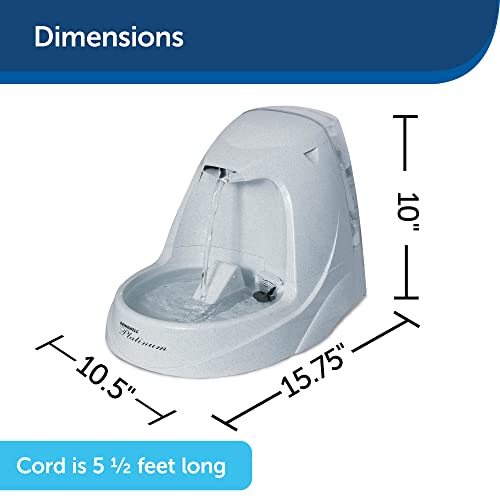 PetSafe Drinkwell Platinum Dog and Cat Water Fountain, Automatic Drinking Fountain for Pets, 168 Ounce