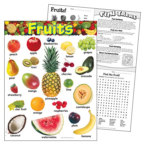 TREND enterprises, Inc. Fruits Learning Chart, 17" x 22"