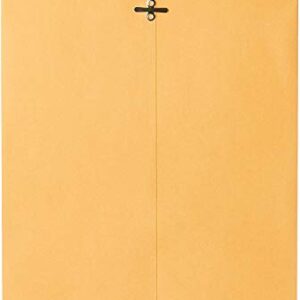 Mead Letter Size Mailing Envelopes, Clasp Closure, All-Purpose 24-lb Paper, 9" X 12", Brown Kraft Material, 20/Pack (76020)