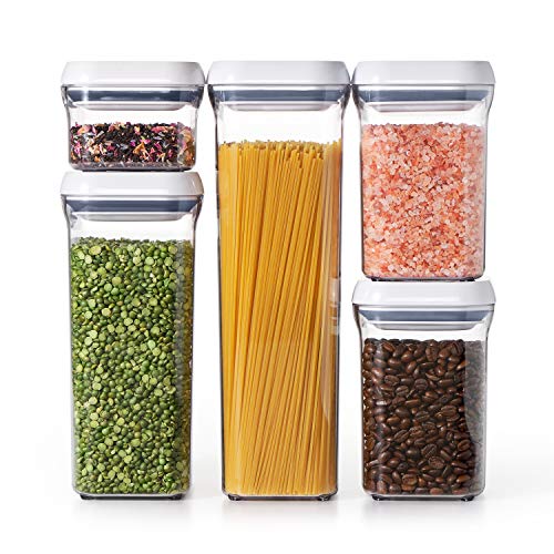 OXO Good Grips 5-Piece Airtight POP Container Set,White